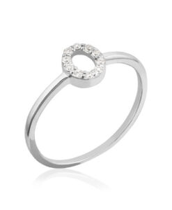 BERNAT RUBI 01-122394 ANILLO ORO 18K BCO BTES OVAL