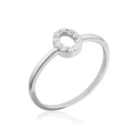 BERNAT RUBI 01-122394 ANILLO ORO 18K BCO BTES OVAL