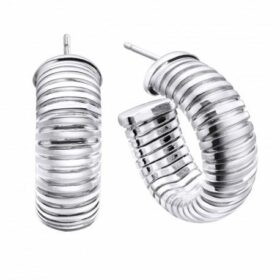 DURAN 00506689 PENDIENTES TUBOGAS PLATA