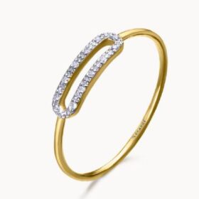 ANILLO ORO HEBILLA 0 07CT - GA151OA 15