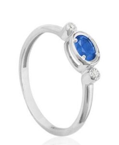 BERNAT RUBI 01-173950B ANILLO ORO BLANCO ZAFIRO