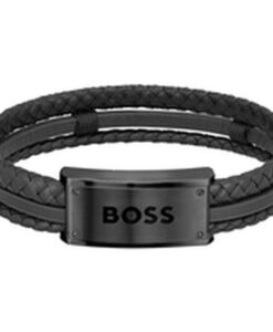 BRAZALETE BLACK LEATHER