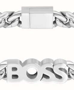 BRAZALETE CADENA CON LOGO - SILVER