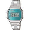 CASIO VINTAGE A168WEM-2EF PLATA/AZUL