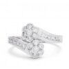 EL0-1150B ANILLO ORO BLANCO TU Y YO 0 41Q