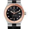 L  BRUAT 1409 SCAPHANDRE 36MM NEGRO PVD ROSE