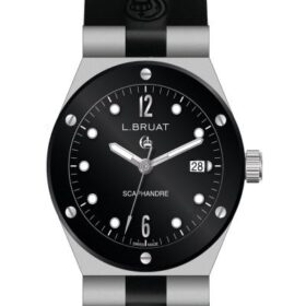 L  BRUAT 4709 SCAPHANDRE 29MM NEGRO PVD NEGRO