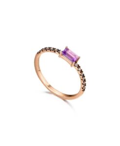 LECARRE GA032AM 15 ANILLO ORO Y AMATISTA