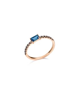 LECARRE GA032TL 15 ANILLO TOPACIO LONDON BLUE