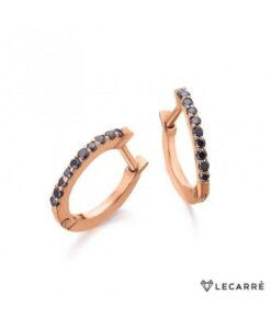 LECARRE GB007OR BL ARETAS ORO ROSA Y BRILLANTES