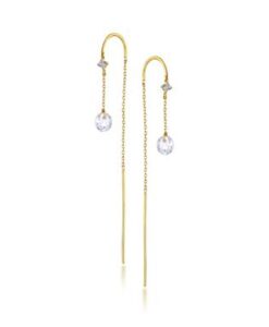 LECARRE GB057OA 00 PENDIENTES ORO Y TOPACIOS