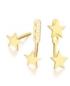 LECARRE GB126OA 00 PENDIENTES DOBLE ESTRELLA 