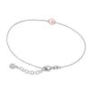 Pulsera Cies en plata con perla rosa