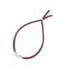 Pulsera elástica Sifnos magenta con perla