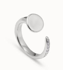 UNO DE 50 ANI0760BLNMTL ANILLO HERITAGE TOPAZ