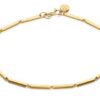 PULSERA ORO TUBO CUADRADO - 14 TRAMOS - GC041OA 00