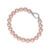 098644420210101 BRAZALETE PLATA ROSA 8MM 19CM
