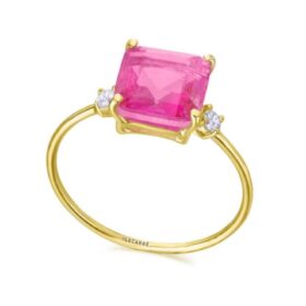 LECARRE ANILLO ORO Y CUARZO ROSA GA185OA 17