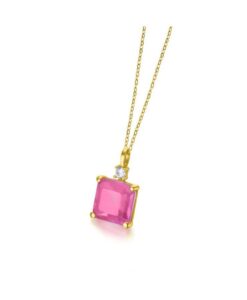 LECARRE GARGANTILLA ORO Y CUARZO ROSA GD158OA 00