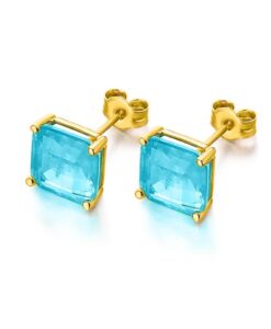 LECARRE GB172OA 00 PENDIENTES ORO Y TOPACIO SWISS