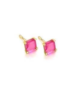LECARRE PENDIENTES ORO Y CUARZO ROSA GB203OA 00