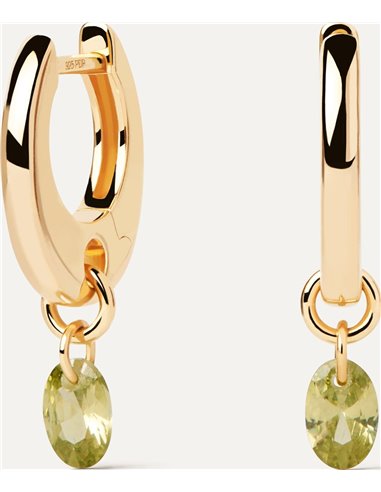PDPAOLA AR01-B91-U GREEN LILY HOOPS