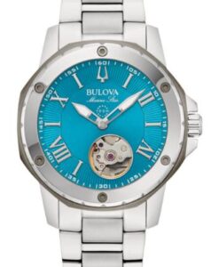 BULOVA 98L317 MARINE STAR OPEN HEART