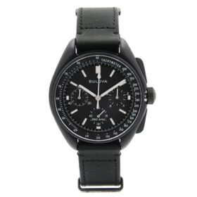 BULOVA 98A186 LUNAR PILOT SS BLACK