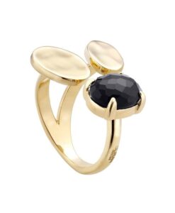 DURAN 00510176 ANILLO POESIA ABIERTO OVERSIZE ONIX