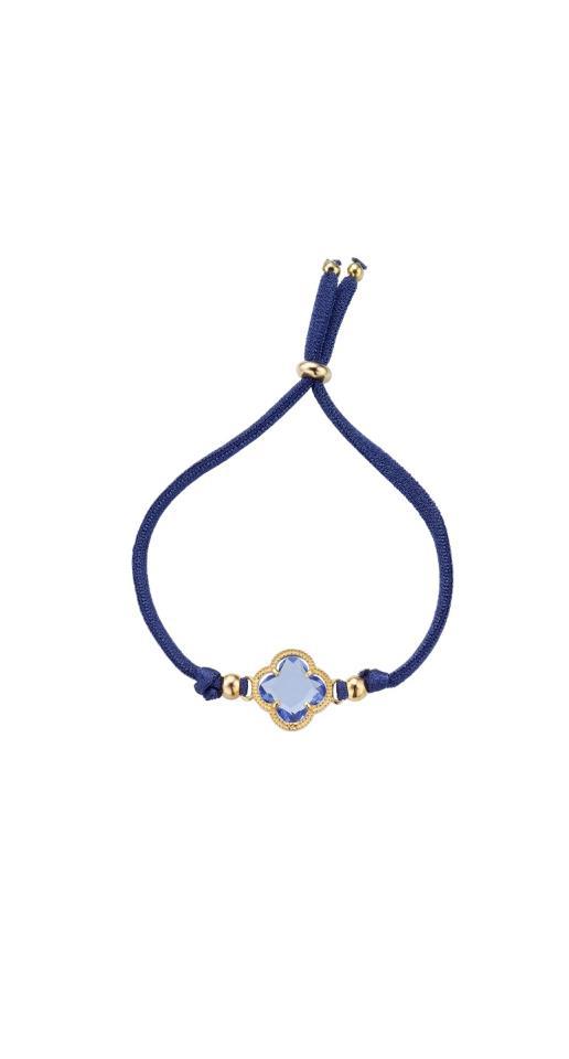 DURAN 00513219 PULSERA PANTONE TREBOL 4 HOJAS AZUL