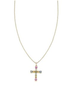 DURAN 00513778 COLGANTE PRETTY CRUZ DE COLORES DOR