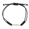 DURAN 00513900 PULSERA PICCOLA CRUZ MACRAME NEGRA