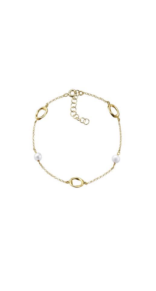 DURAN 00513908 PULSERA PERLA Y ESLABONES IRREGULAR