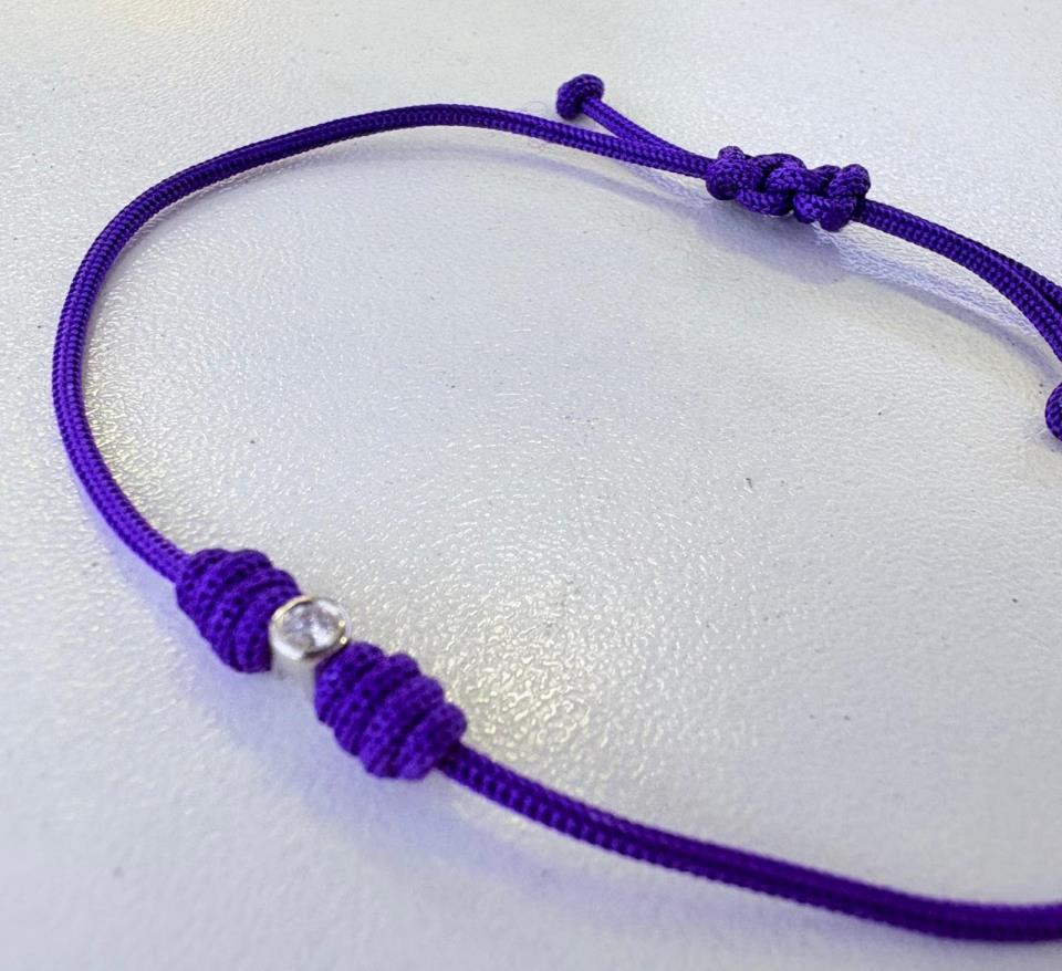BERNAT RUBI 6G85A PULSERA BRILLANTE MORADA