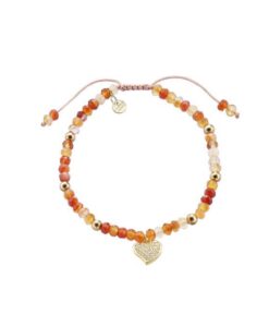 DURAN 00513482 PULSERA PANTONE CORNALINA CORAZON 