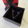 TIME ROAD WS00753 GARGANTILLA Y PENDIENTES AZUL