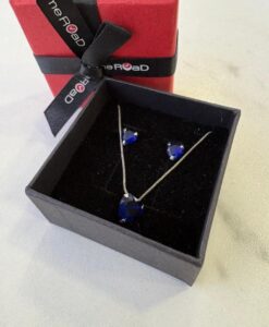 TIME ROAD WS00753 GARGANTILLA Y PENDIENTES AZUL